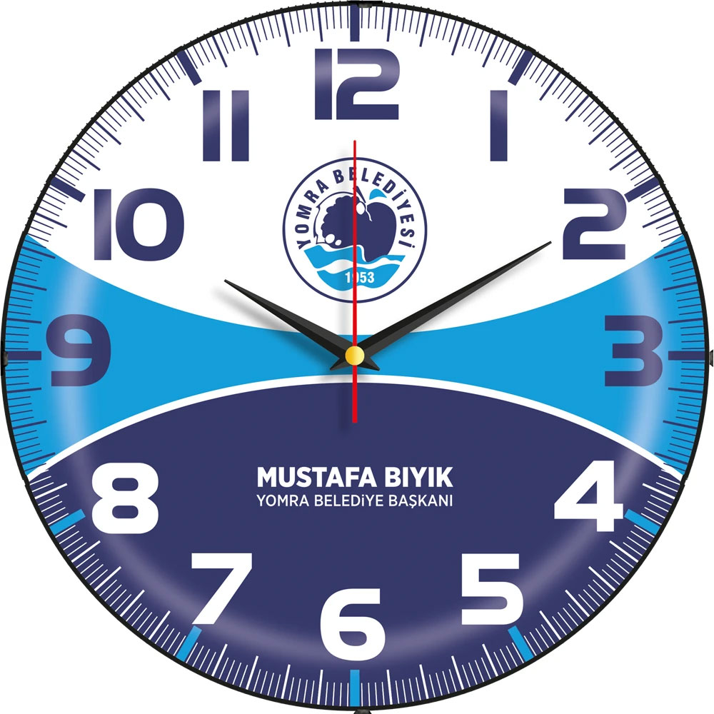 V30-529-B Bombe Cam Duvar Saati I Kumluca Antalya Promosyon