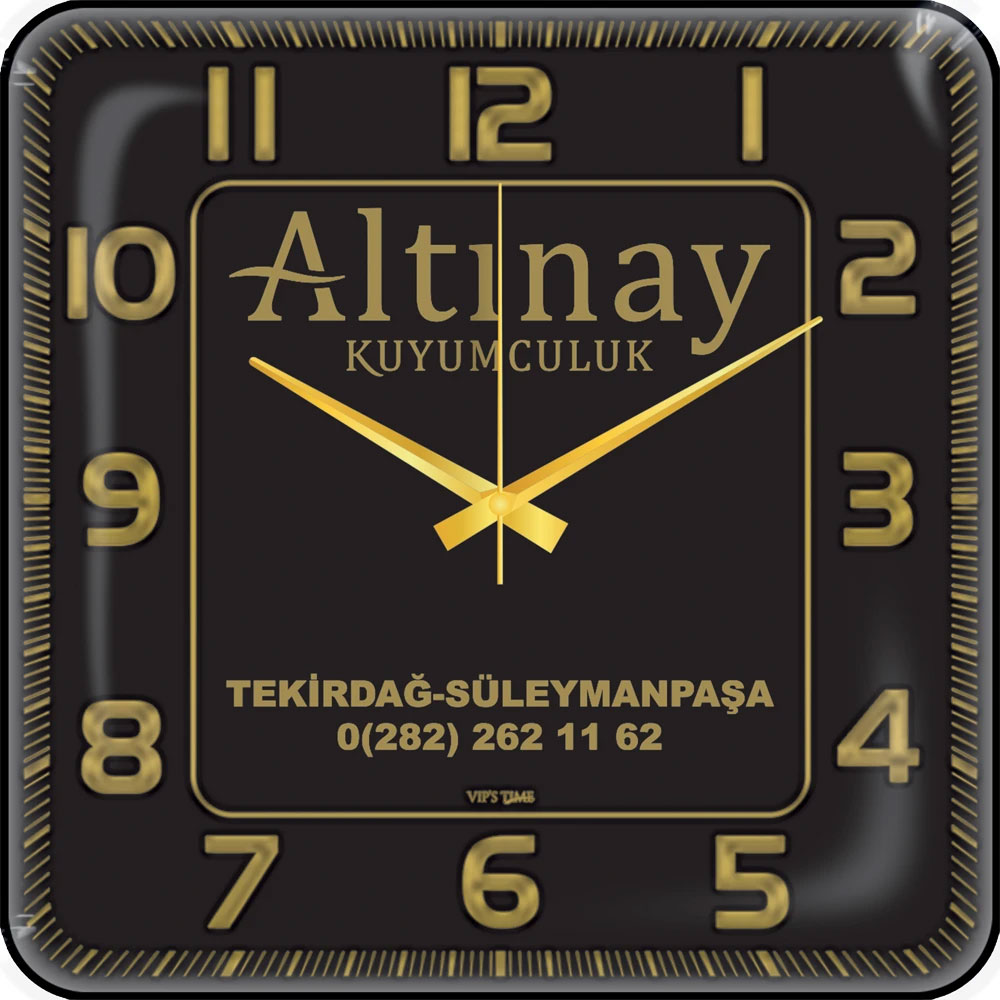 V30-531-AV Bombe Cam Duvar Saati I Kumluca Antalya Promosyon