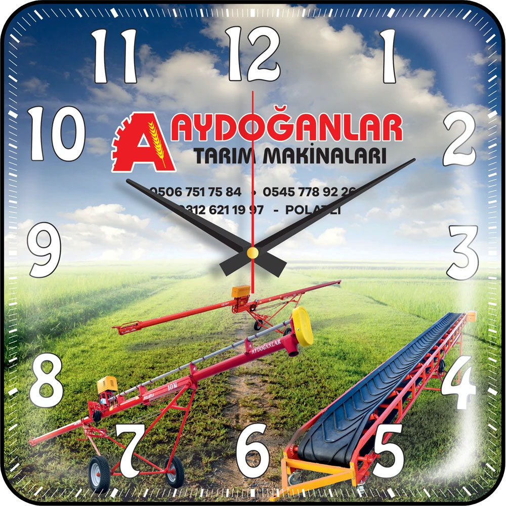 V30-531-B Bombe Cam Duvar Saati I Kumluca Antalya Promosyon
