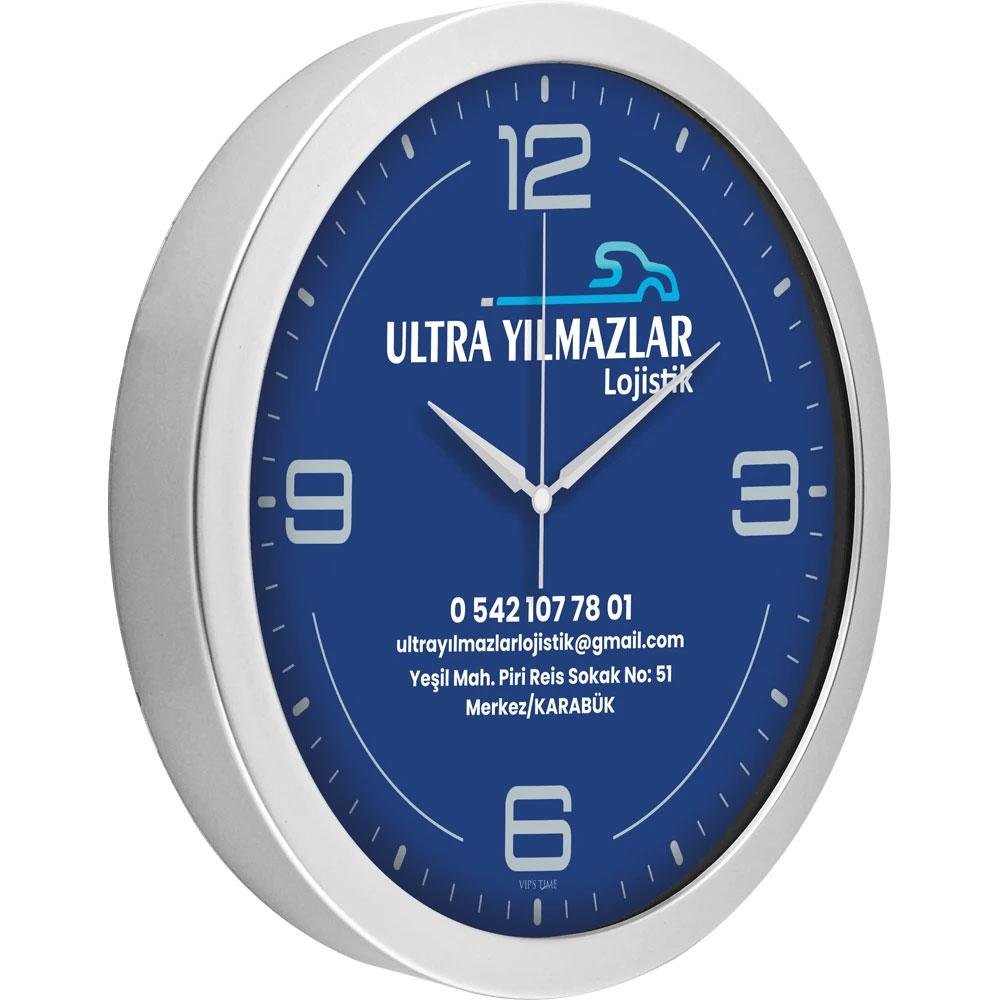 V30-575-G Metalize Duvar Saati I Kumluca Antalya Promosyon
