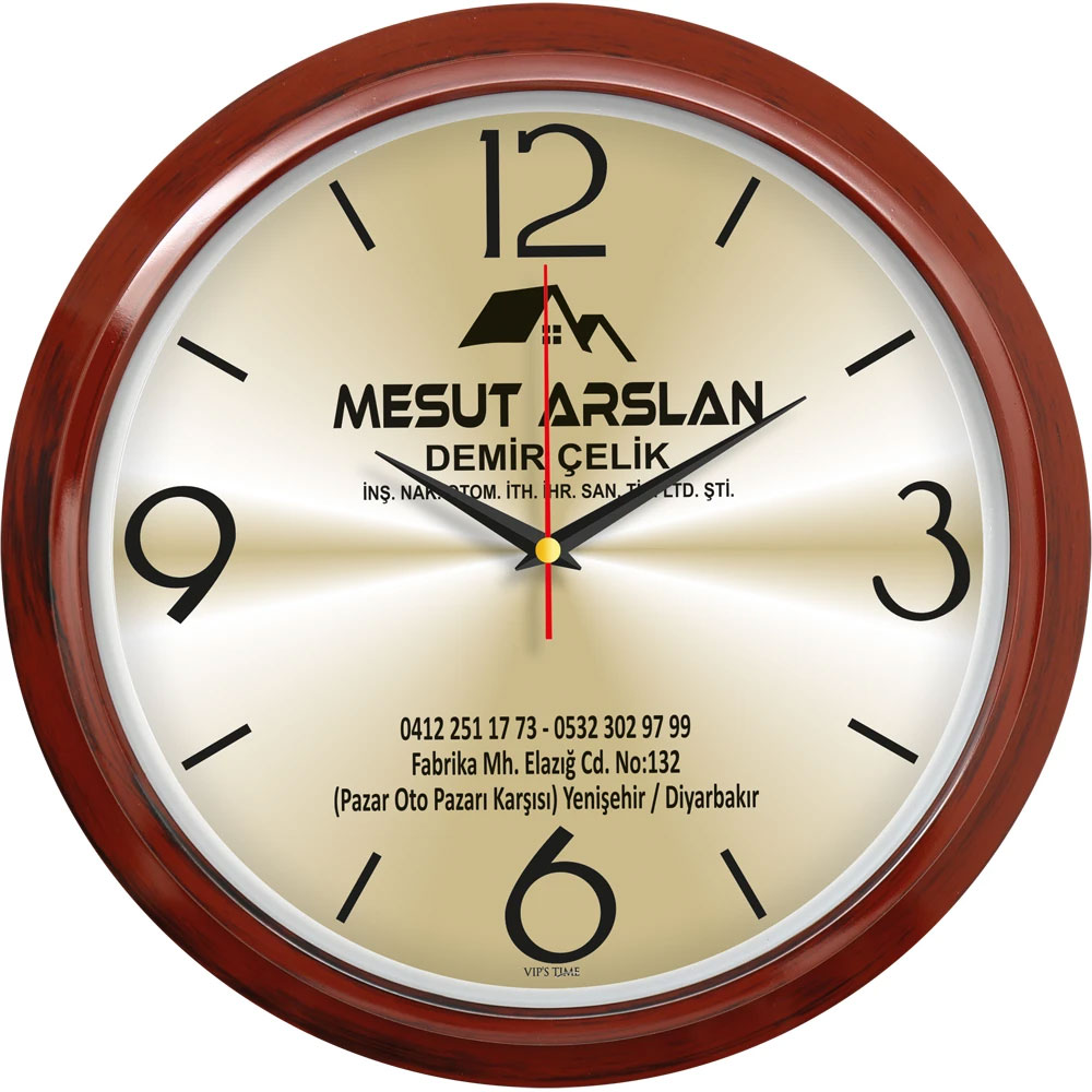 V30-606-AH Plastik Duvar Saati I Kumluca Antalya Promosyon