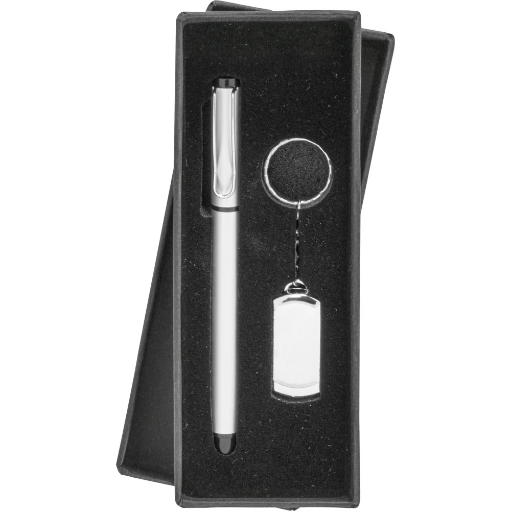 8210-16GB Metal USB Bellek ve Kalem Seti I Kumluca Antalya Promosyon