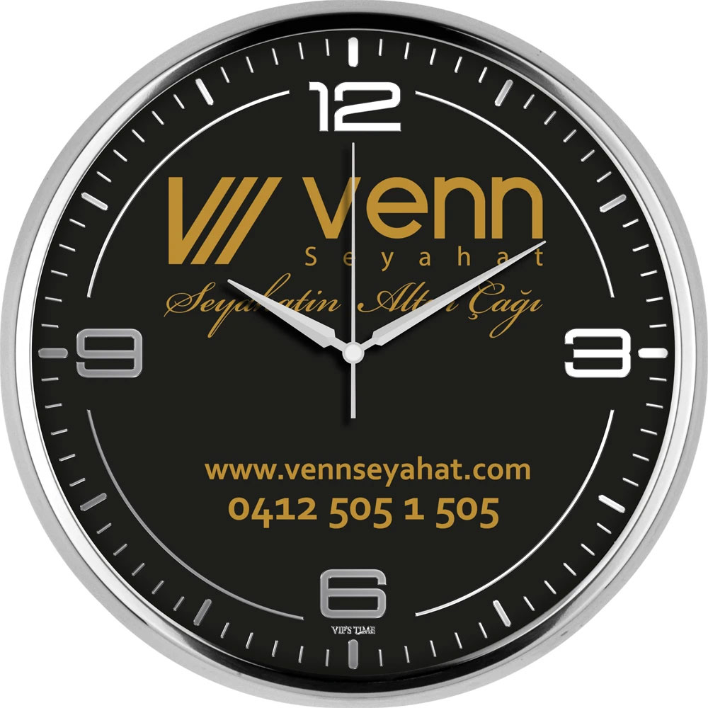 V30-950-GV Metal Duvar Saati I Kumluca Antalya Promosyon