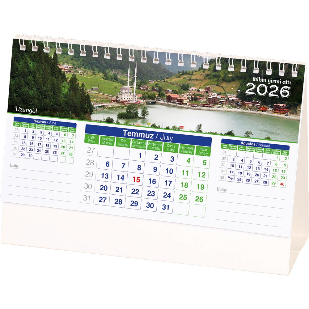 AMT-01-TB Manzara Masa Takvimi I Kumluca Antalya Promosyon