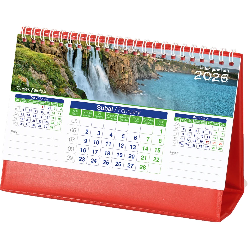 AMT-01-BK Manzara Masa Takvimi I Kumluca Antalya Promosyon