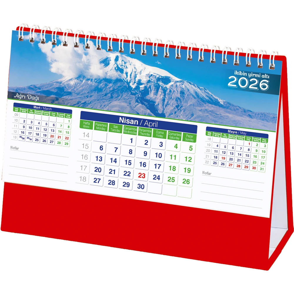 AMT-01-TK Manzara Masa Takvimi I Kumluca Antalya Promosyon