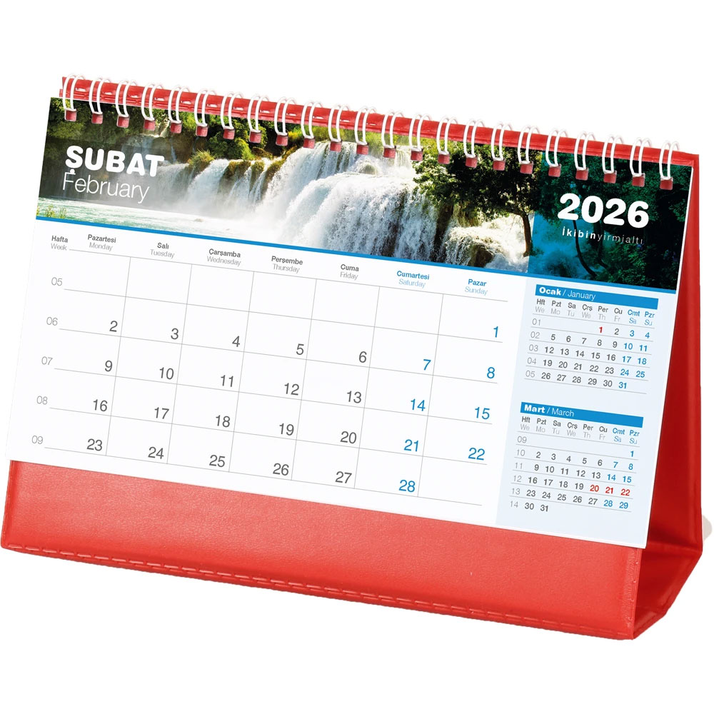AMT-04-BK Şelale Masa Takvimi I Kumluca Antalya Promosyon