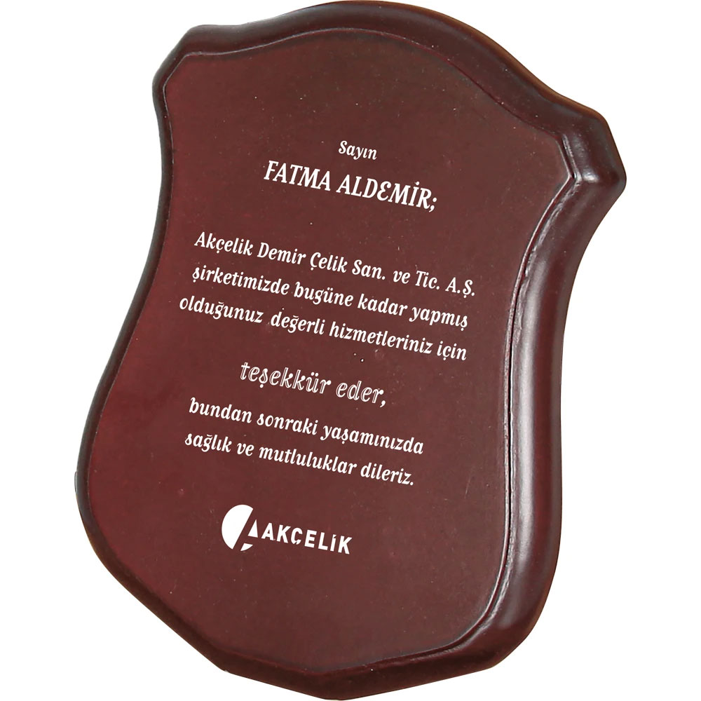 BK-76 Ahşap Plaket I Kumluca Antalya Promosyon