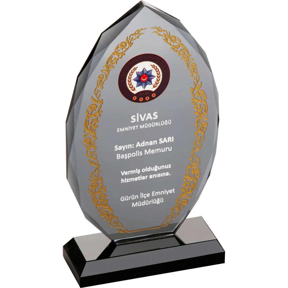 EKT-155 Kristal Plaket I Kumluca Antalya Promosyon