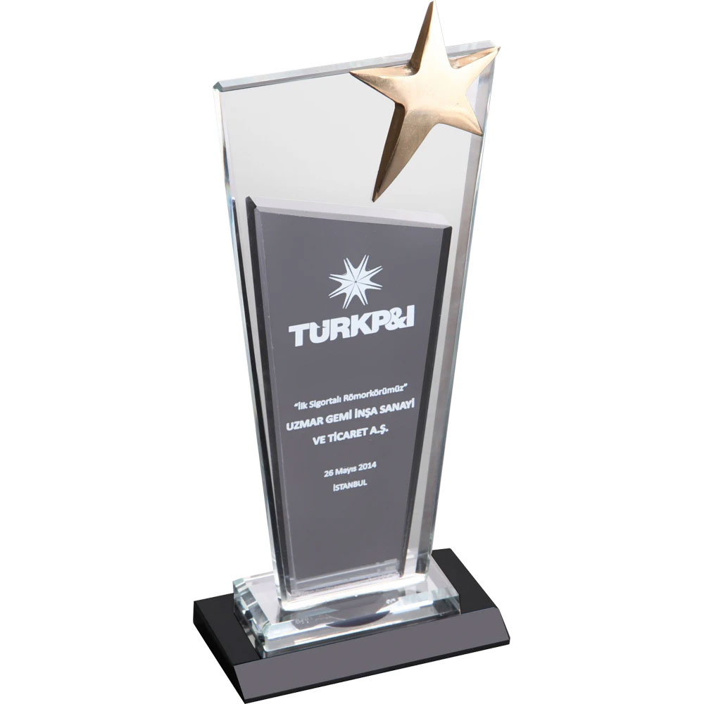 EKT-215 Kristal Plaket I Kumluca Antalya Promosyon