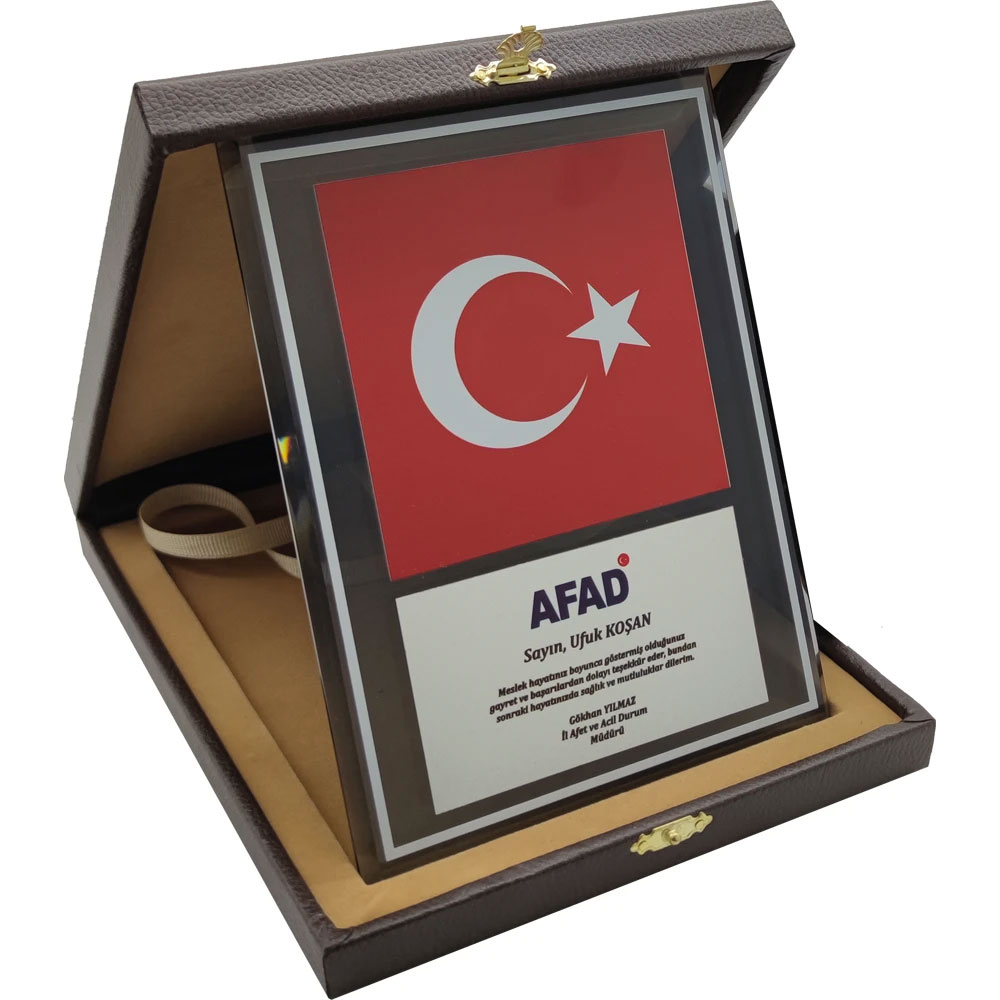 EKT-700 Kutulu Kristal Plaket I Kumluca Antalya Promosyon