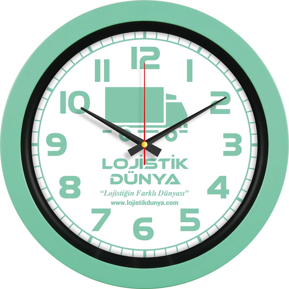 V30-346-MYSL Plastik Duvar Saati I Kumluca Antalya Promosyon